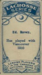 1910 Imperial Tobacco Lacrosse Leading Players (C59) #39 Ed Ravey Back